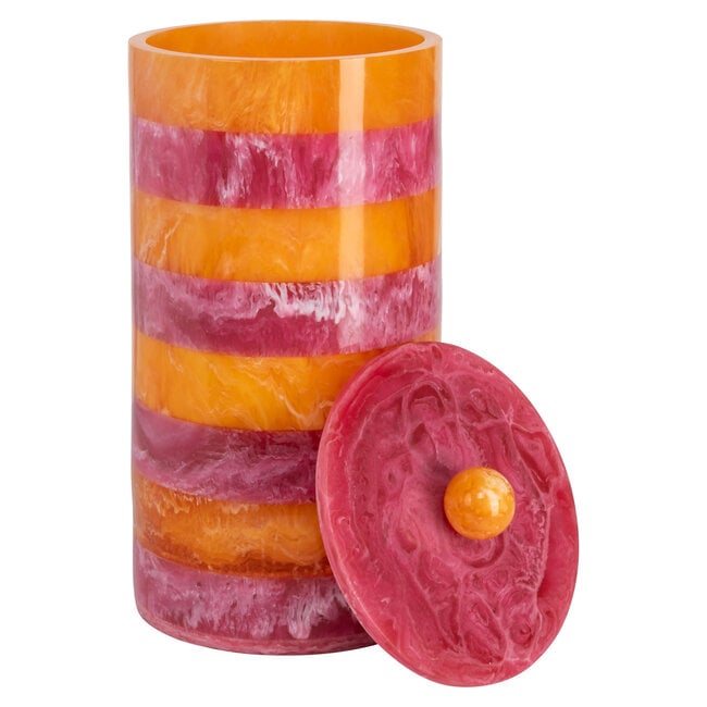 Richmond Interiors  Opbergdoos Lilybelle roze/orange – groot