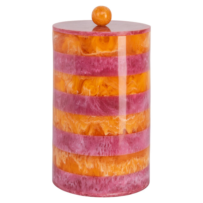 Richmond Interiors  Opbergdoos Lilybelle roze/orange – klein