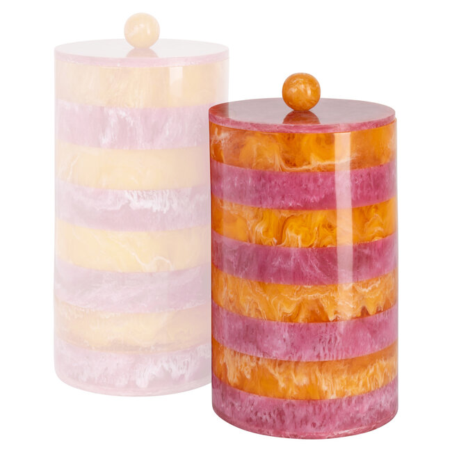 Richmond Interiors  Opbergdoos Lilybelle roze/orange – klein