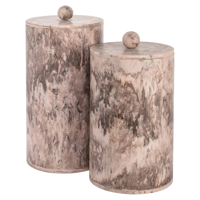 Richmond Interiors  Opbergdoos Rosaline chocolade bruin – klein