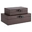 Richmond Interiors  Opbergdoos Billie donker bruin groot