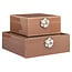 Richmond Interiors  Opbergdoos Floral bruin groot