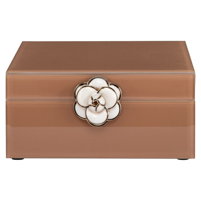 Richmond Interiors  Opbergdoos Floral bruin klein