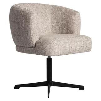 Richmond Interiors  Eetkamerstoel Dinan cream tweed fire retardant - draaibaar