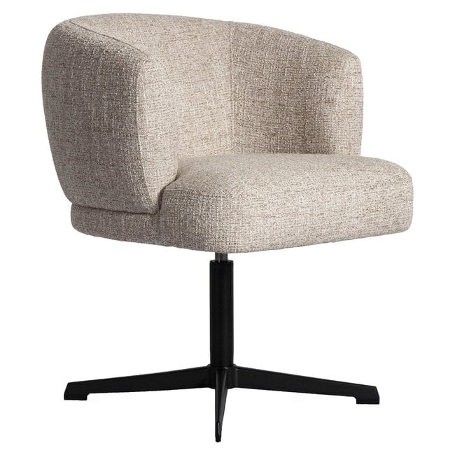 Richmond Interiors  Eetkamerstoel Dinan cream tweed fire retardant - draaibaar