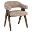 Richmond Interiors  Eetkamerstoel Mori mocca linear fire retardant