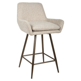 Richmond Interiors  Counterstoel Linsey naturel chunky draaibaar - Set van 2