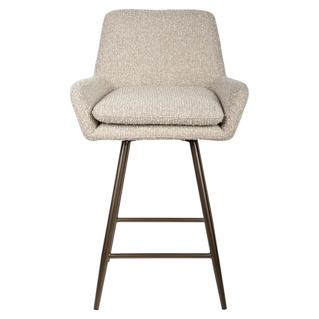 Richmond Interiors  Counterstoel Linsey naturel chunky draaibaar - Set van 2