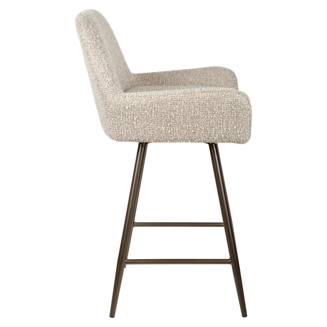 Richmond Interiors  Counterstoel Linsey naturel chunky draaibaar - Set van 2