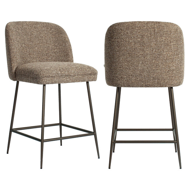 Richmond Interiors  Counterstoel Pullitzer bruin tweed