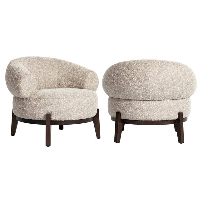 Richmond Interiors  Lounge stoel Montana naturel chunky fire retardant