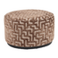 Richmond Interiors  Poef & Voetenbank Lexie bruin labyrinth 70Ø