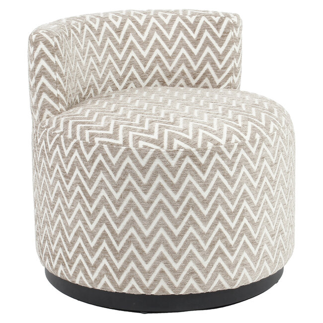 Richmond Interiors  Lounge stoel Franny zand chevron