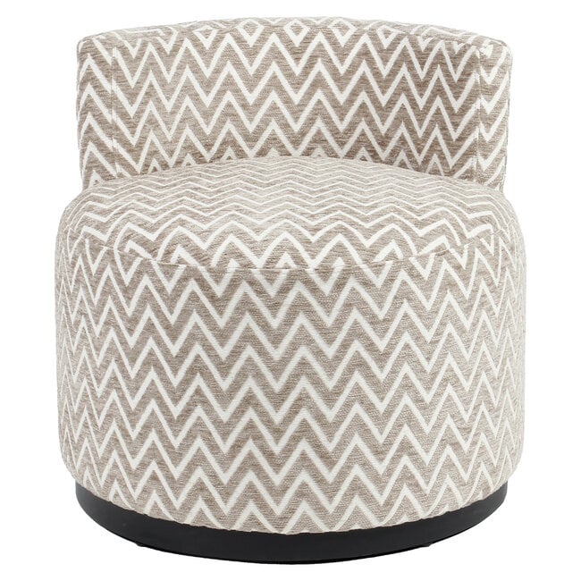 Richmond Interiors  Lounge stoel Franny zand chevron