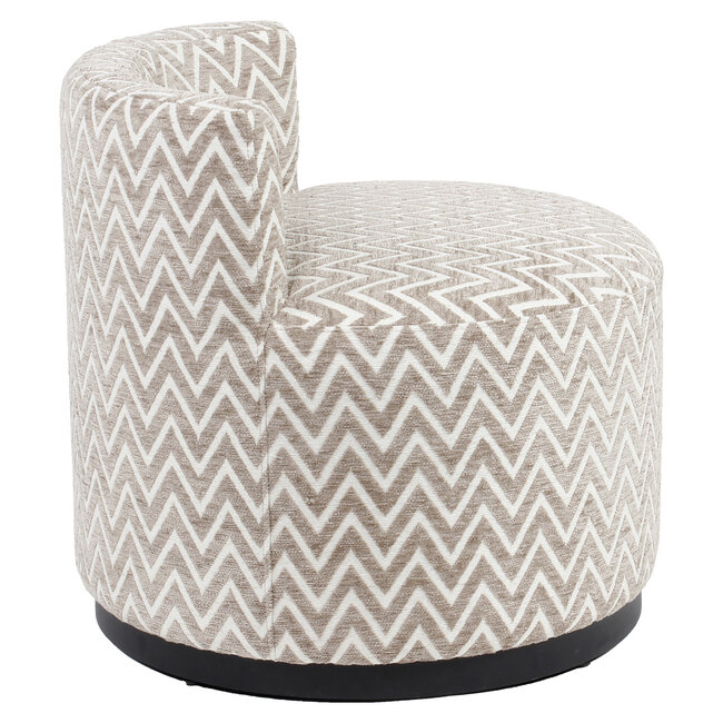 Richmond Interiors  Lounge stoel Franny zand chevron