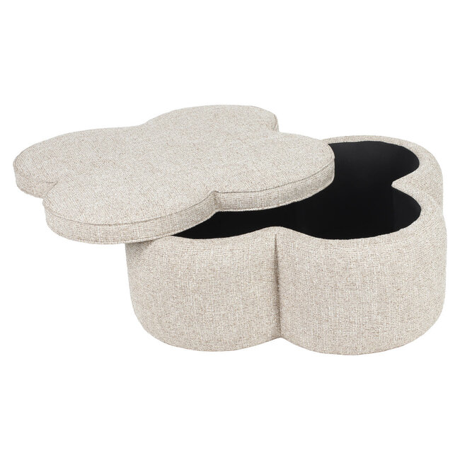 Richmond Interiors  Poef & Voetenbank Corbeau zand tweed