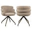 Richmond Interiors  Eetkamerstoel Kayla mocca boldweave draaibaar