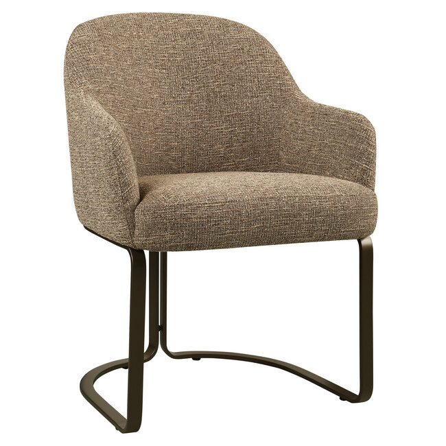 Richmond Interiors  Eetkamerstoel Hadley bruin tweed fire retardant