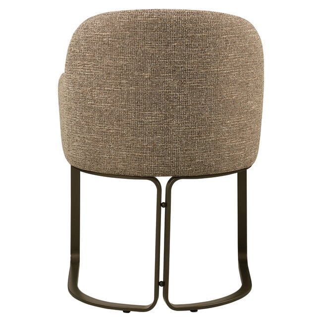 Richmond Interiors  Eetkamerstoel Hadley bruin tweed fire retardant