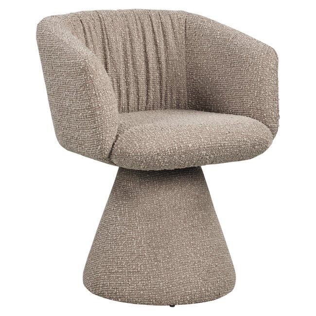 Richmond Interiors  Eetkamerstoel Madeline mocca chunky draaibaar