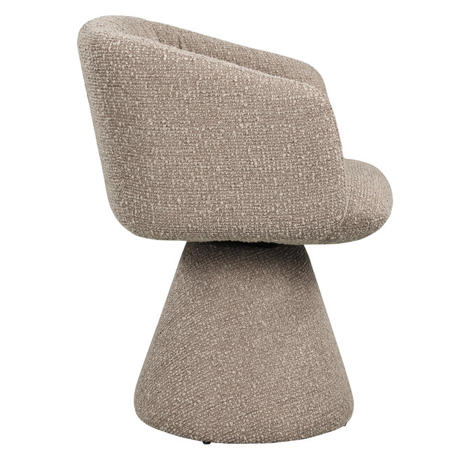 Richmond Interiors  Eetkamerstoel Madeline mocca chunky draaibaar