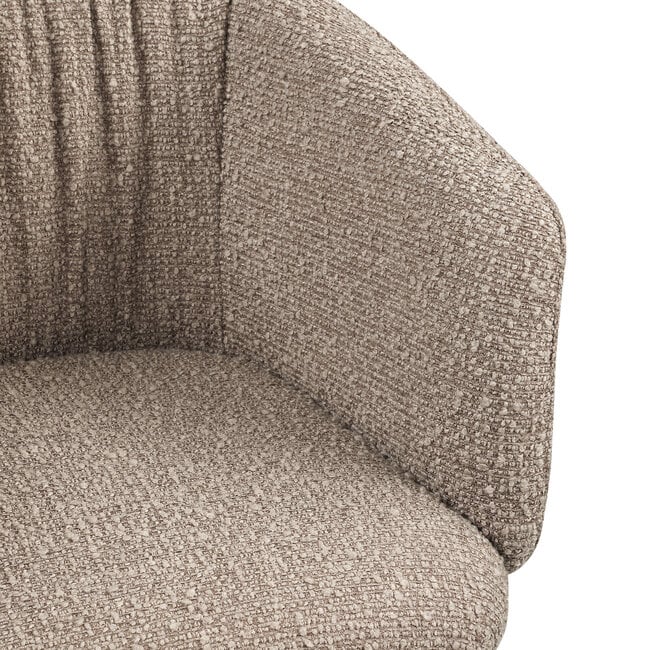 Richmond Interiors  Eetkamerstoel Madeline mocca chunky draaibaar