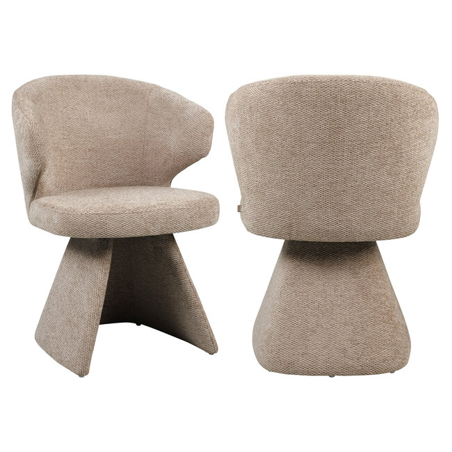 Richmond Interiors  Eetkamerstoel Zenith mocca boldweave