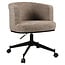 Richmond Interiors  Eetkamerstoel Rochenne mocca linear draaibaar on wheels