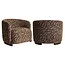 Richmond Interiors  Lounge stoel Hannah bruin labyrinth fire retardant