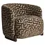 Richmond Interiors  Lounge stoel Hannah bruin labyrinth fire retardant