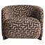 Richmond Interiors  Lounge stoel Hannah bruin labyrinth fire retardant