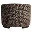 Richmond Interiors  Lounge stoel Hannah bruin labyrinth fire retardant
