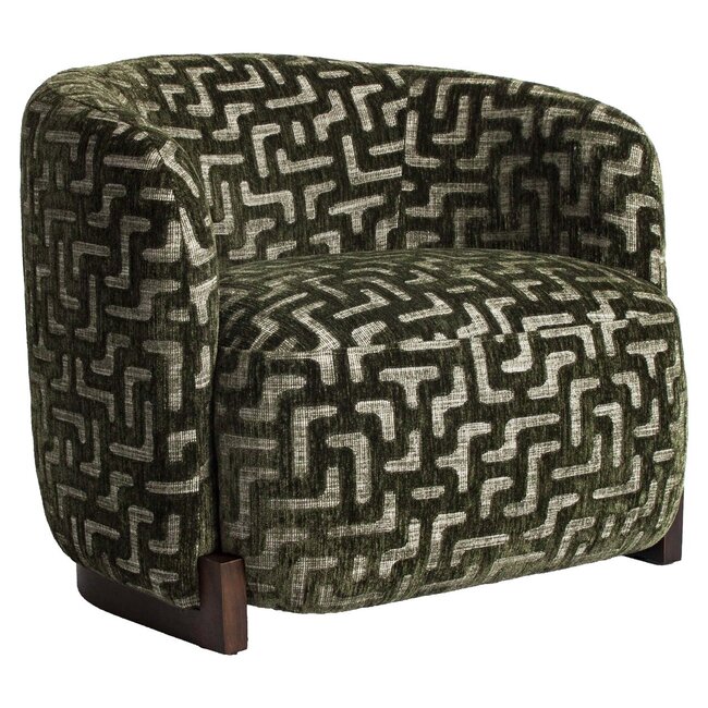 Richmond Interiors  Lounge stoel Hannah moss labyrinth fire retardant
