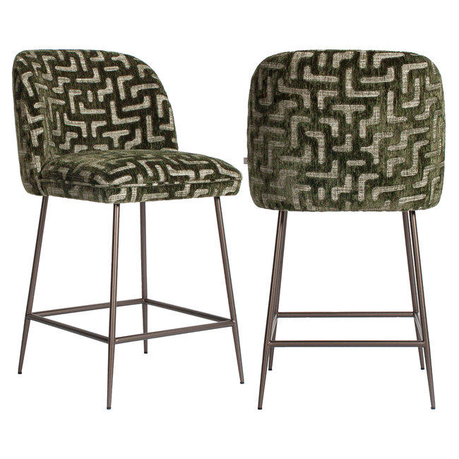 Richmond Interiors  Counterstoel Pullitzer moss labyrinth