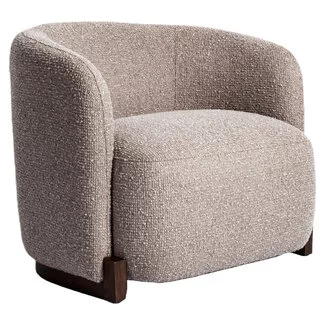 Richmond Interiors  Lounge stoel Hannah mocca chunky fire retardant