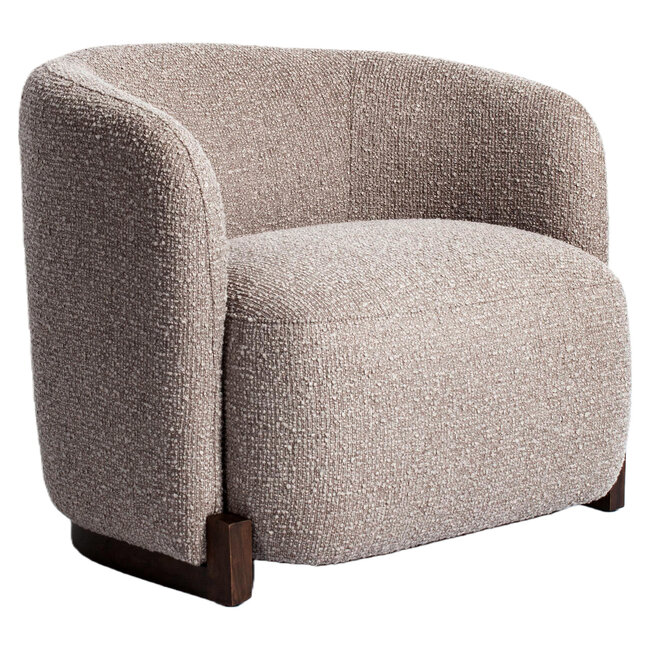 Richmond Interiors  Lounge stoel Hannah mocca chunky fire retardant