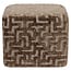 Richmond Interiors  Poef & Voetenbank Ciela bruin labyrinth