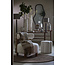 Light en Living Vaas deco 25x14x24 cm SERRES keramiek crème+zwart