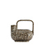 Light en Living Vaas deco 25x14x24 cm SERRES keramiek crème+zwart