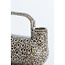 Light en Living Vaas deco 25x14x24 cm SERRES keramiek crème+zwart