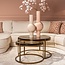 Richmond Interiors  Salontafel Cleo goud (Set van 2)
