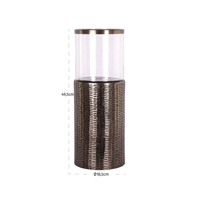Richmond Interiors  Windlicht Faylen brons S