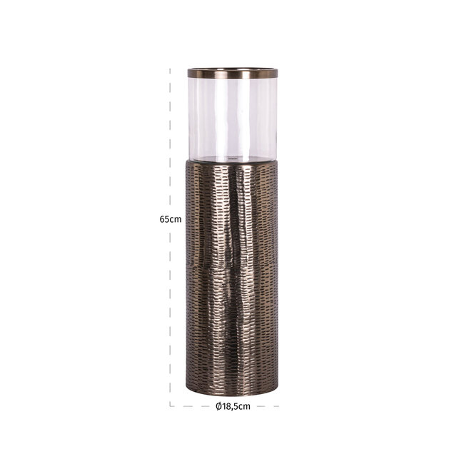 Richmond Interiors  Windlicht Faylen brons L