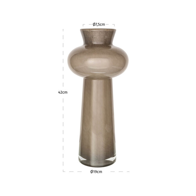 Richmond Interiors  Vaas Lunor taupe groot