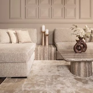 Richmond Interiors  Sofa-element Dulce grijs coffee table
