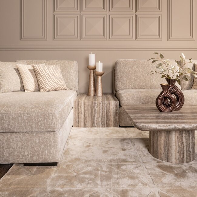 Richmond Interiors  Sofa-element Dulce grijs coffee table