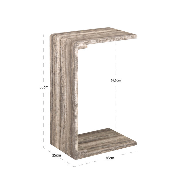 Richmond Interiors  Sofa tafel Dulce grijs