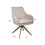 Richmond Interiors  Eetkamerstoel Lisonne cayenne bruin draaibaar fire retardant