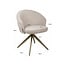 Richmond Interiors  Eetkamerstoel Zendaya cayenne bruin draaibaar fire retardant