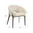 Richmond Interiors  Eetkamerstoel Kenzi naturel linear fire retardant
